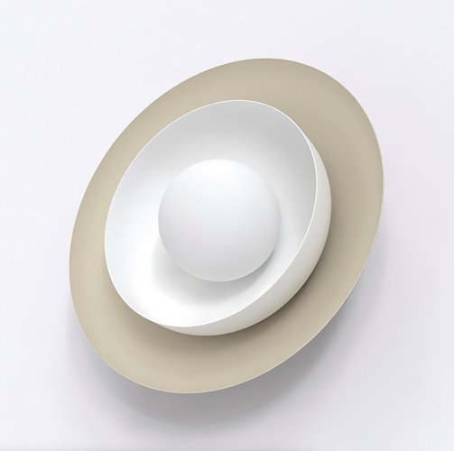 Kinkiet POPPI K1 MO WHITE nowoczesny, biały, metal