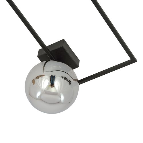 Lampa sufitowa IMAGO 1A BL GRAFIT loft, klosz, czarna/grafit