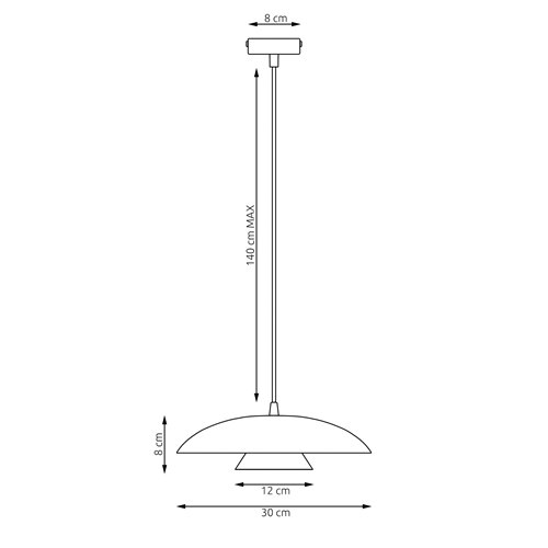 Lampa wisząca BABEL 1 BLACK nowoczesna, czarna, metal