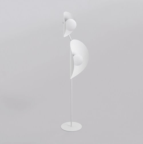 Lampa podłogowa DELULU LP2 WHITE nowoczesna, biała, metal