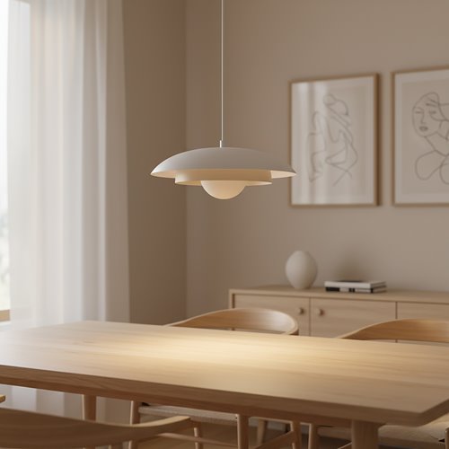 Lampa wisząca SKIN 1 WH MOKKA nowoczesna, biała, metal
