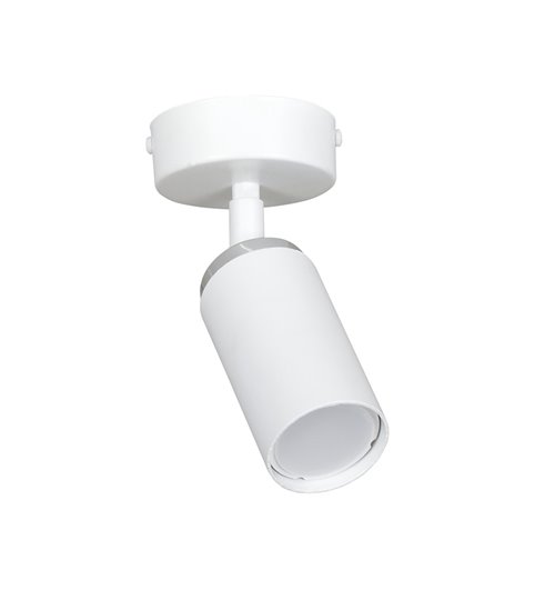 Lampa sufitowa HERA 1 WHITE tuby metal spot biała