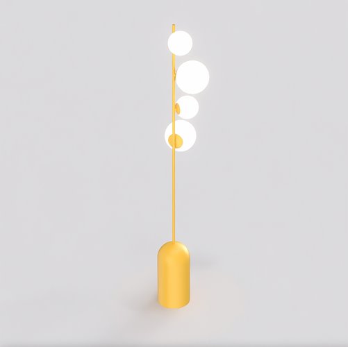 Lampa podłogowa ETNO LP4 BL ORANGE pomarańczowa, metal