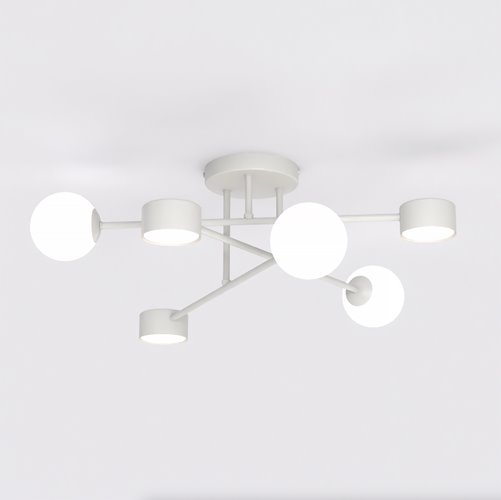 Lampa sufitowa HOLON 6 GRAY plafon, szara, metal