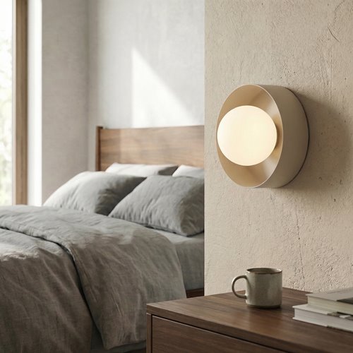 Kinkiet LULU K1 MOKKA nowoczesny, beżowy, metal