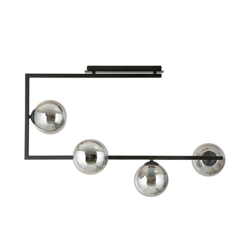 Lampa sufitowa SOMA 4 BL GRAFIT nowoczesna, klosze