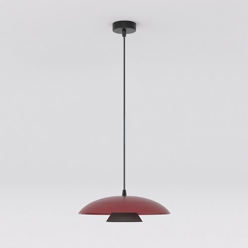 Lampa wisząca BABEL 1 BURGUNDY BL nowoczesna, burgund, metal