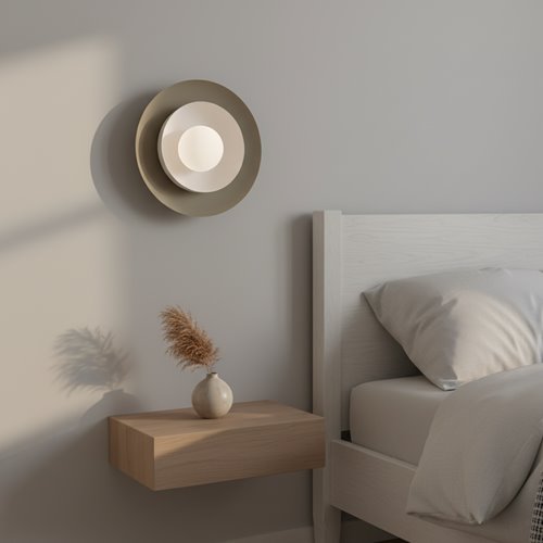 Kinkiet POPPI K1 MO WHITE nowoczesny, biały, metal