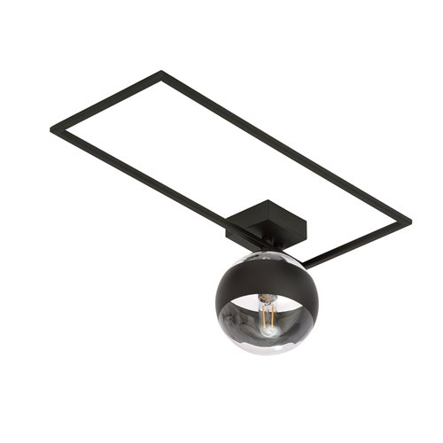 Lampa sufitowa IMAGO 1A BLACK/STRIPE loft, klosz, czarna