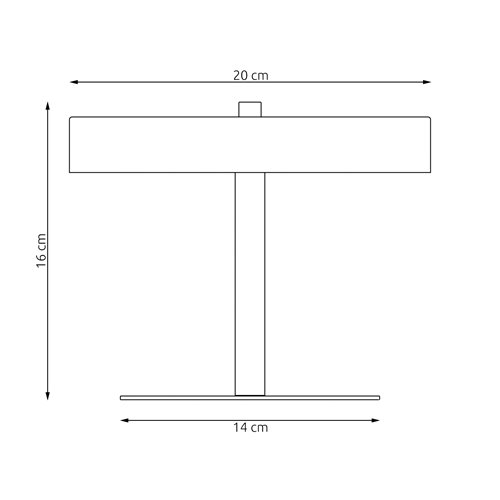 Lampka nocna NEMO LN2 BL BLACK metal, czarna, loft