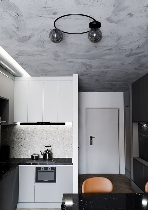 Lampa sufitowa SOPRA 2 BL GRAFIT plafon klosze czarna/grafit