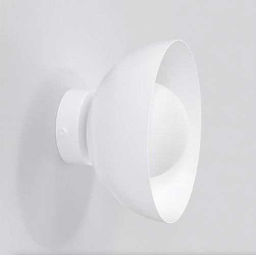 Kinkiet BIBI K1 WHITE nowoczesny, biały, metal