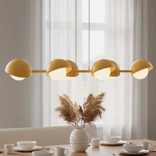 Lampa wisząca BOOM 6 ORANGE nowoczesna, pomarańczowa, metal