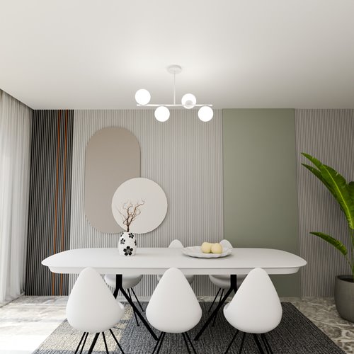 Lampa sufitowa BIOR 4 WHITE klasyczna, klosz, biała