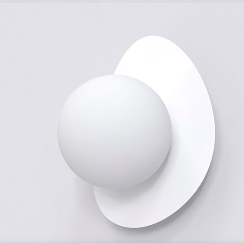 Kinkiet OVO K1 WHITE nowoczesny, biały, metal