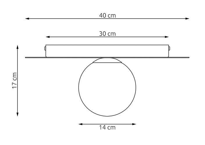 Lampa sufitowa SOLAR 1 BURGUNDY OPAL nowoczesna, burgundowa