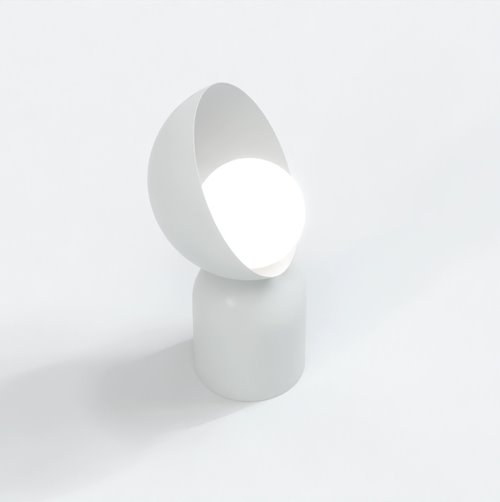 Lampka nocna BOTO LN1 GRAY metal, szara, nowoczesna