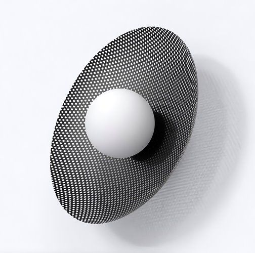 Kinkiet VIBEZ K1 BLACK nowoczesny, czarny, metal