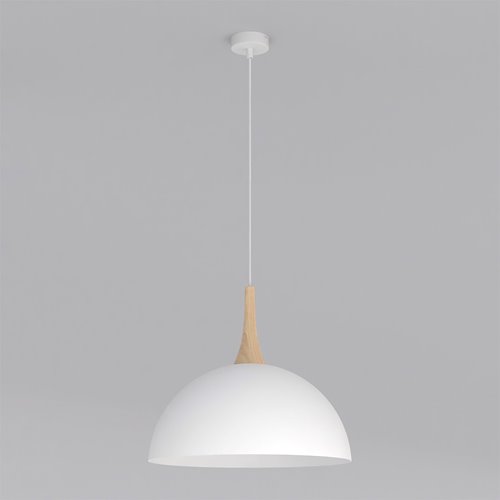 Lampa wisząca NAUTICA 1L WHITE nowoczesna, biała, metal