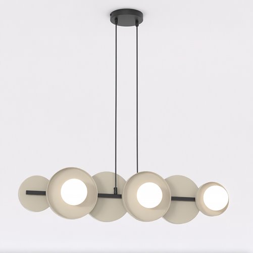 Lampa wisząca MODEL 6 BL MOKKA loft, beżowa, metal