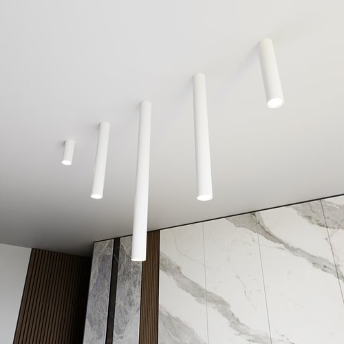 Lampa sufitowa TECNO 1L WHITE nowoczesna, spot, biała