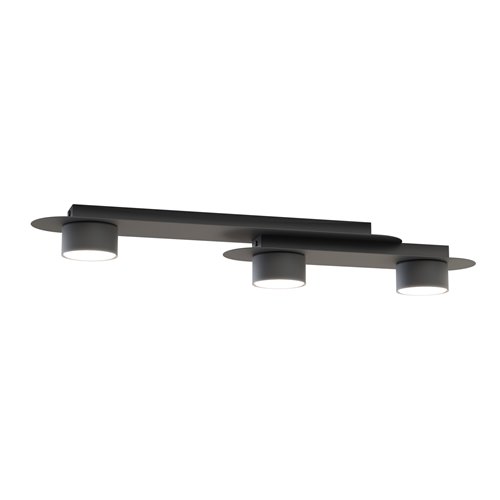 Lampa sufitowa STILO 3 BL BLACK plafon, czarna, metal, loft