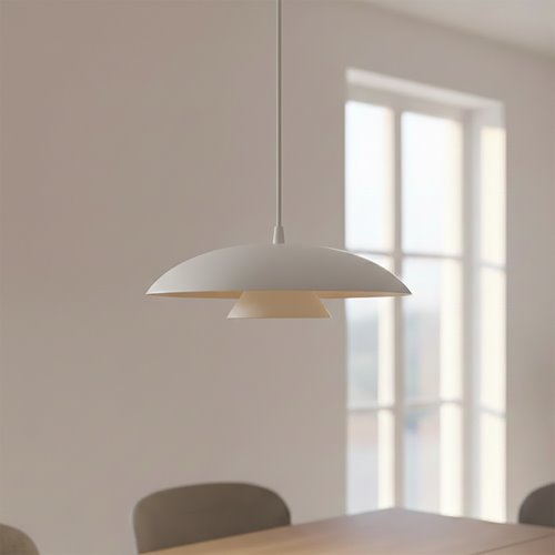 Lampa wisząca BABEL 1 WHITE nowoczesna, biała, metal