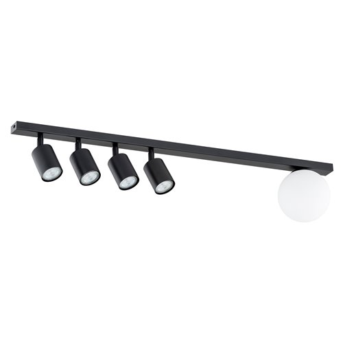 Lampa sufitowa BASTER 5 BLACK nowoczesna, minimalistyczna