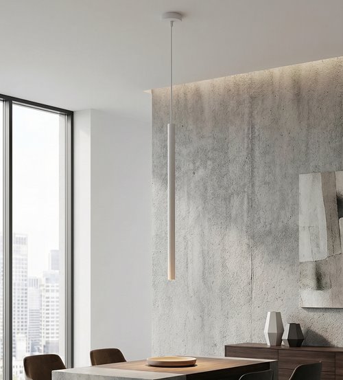 Lampa wisząca SELTER 1 GRAY glamour, sople, szara