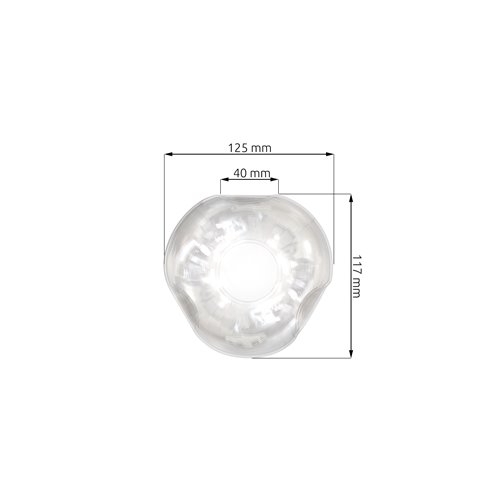 Klosz szklany EGG transparentny