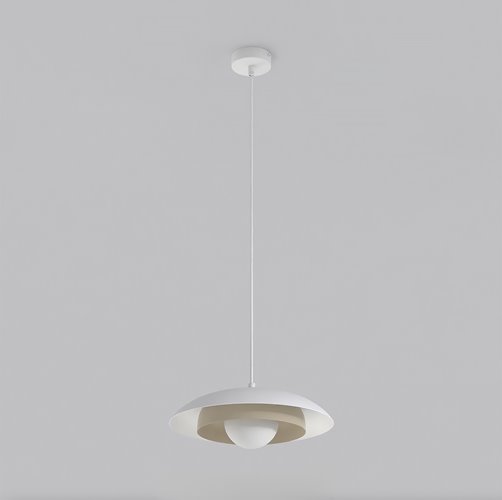 Lampa wisząca SKIN 1 WH MOKKA nowoczesna, biała, metal