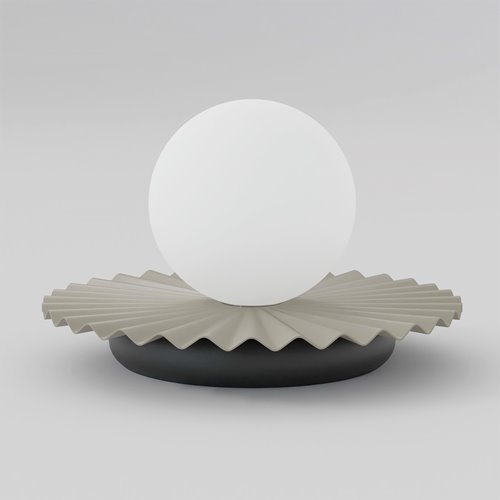 Lampka nocna UMBRA LN1 MOKKA metal, beżowa, nowoczesna, fala