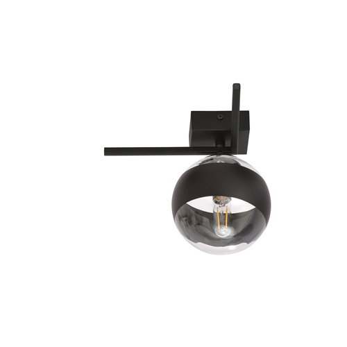 Lampa sufitowa IMAGO 1G BLACK/STRIPE loft, klosz, czarna