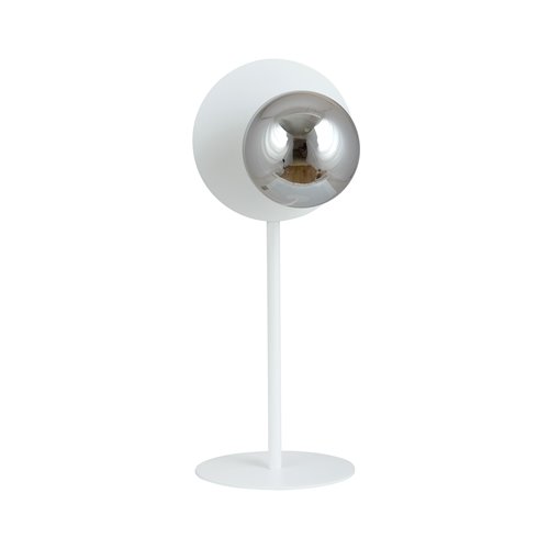 Lampka nocna OSLO LN WHITE/GRAFIT klosz kula biała/grafit