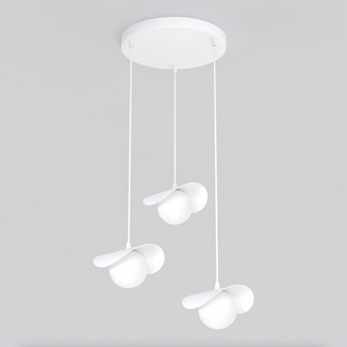 Lampa wisząca RITUAL 3 PREM WHITE nowoczesna, biała, metal