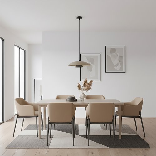 Lampa wisząca BABEL 1 MOKKA BL nowoczesna, beżowa, metal