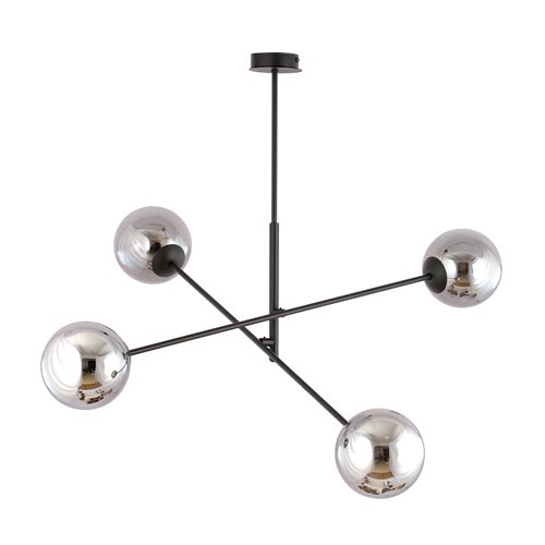 Żyrandol LINEAR 4 BLACK/GRAFIT minimalistyczny, loft, czarny