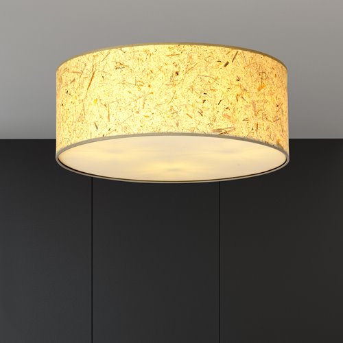 Lampa sufitowa ASTON 3 CORK wyjątkowa, duży abażur, korek