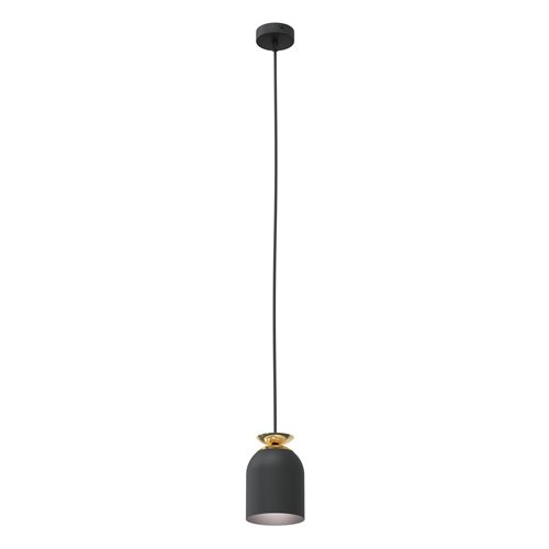 Lampa wisząca TARGET 1 BL, loft, czarny, złoty