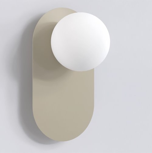 Kinkiet VIVA K1 MOKKA nowoczesny, beżowy, metal