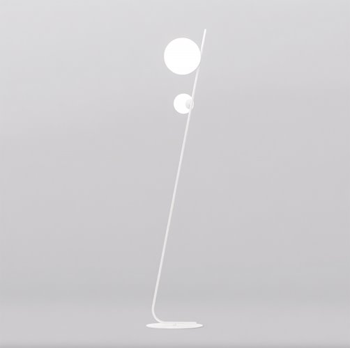 Lampa podłogowa TATU LP2 BL WHITE nowoczesna, biała, metal