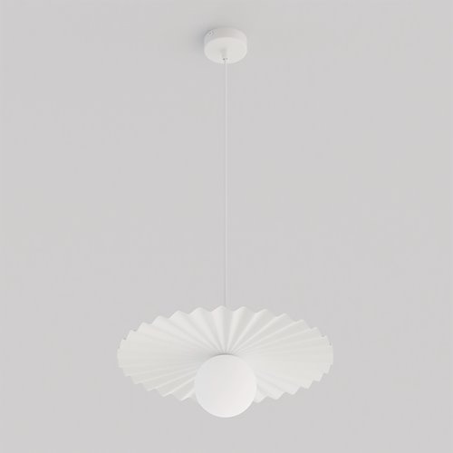 Lampa wisząca UMBRA 1 WHITE nowoczesna, biała, metal, fala