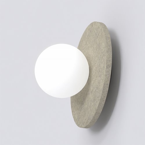 Kinkiet CALMA S K1 BEIGE nowoczesny, klosz, filc, beżowy