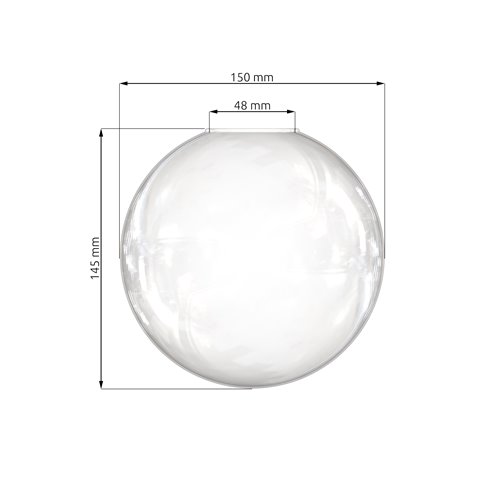 Klosz szklany COSMO transparentny