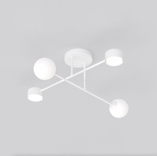 Lampa sufitowa HOLON 4 WHITE plafon, biała, metal