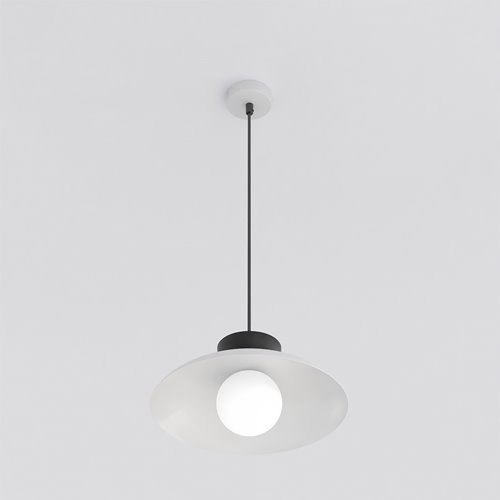 Lampa wisząca MULAN 1 GRAY BL nowoczesna, szara, metal