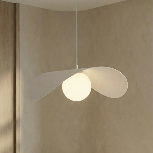 Lampa wisząca RITUAL 1L WHITE nowoczesna, biała, metal