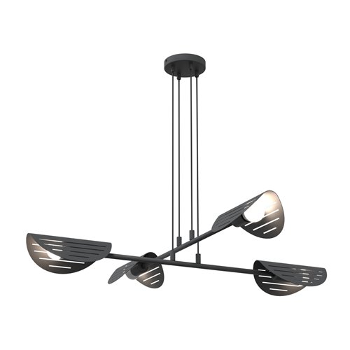 Lampa wisząca SABER 4 BL nowoczesna, czarna, metal