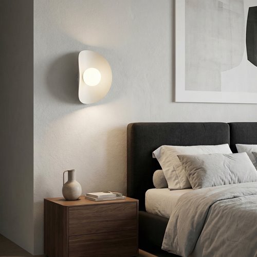 Kinkiet FIERO XL K1 WHITE nowoczesny, biały, metal