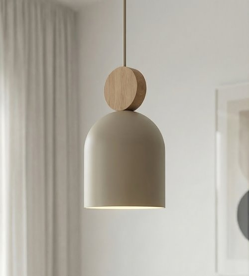 Lampa wisząca MESI 3PREM MOKKA nowoczesna, beżowa, metal